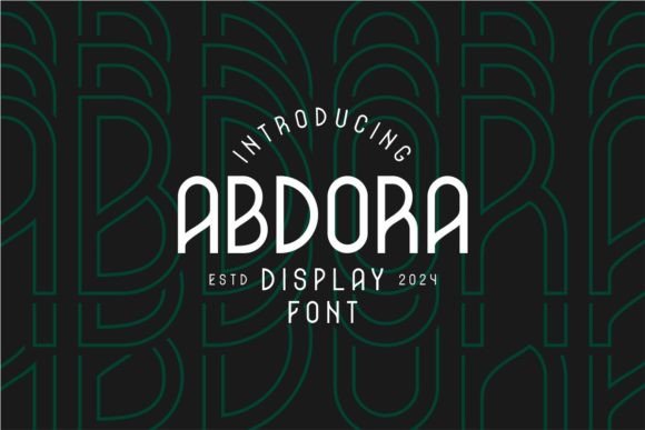 Abdora: A Bold Font for Modern Campaigns