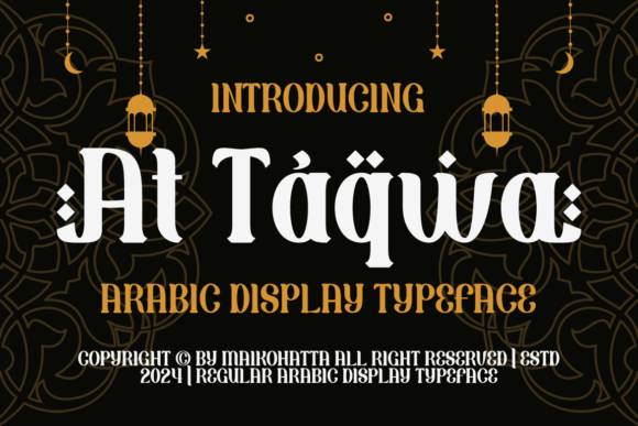 At Taqwa: A Stylish Display Font