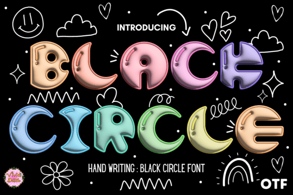 Black Circle Font for Bold Branding