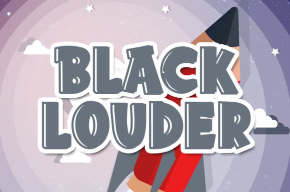 Black Louder Font for Business Branding