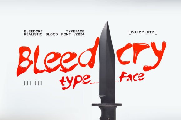 Bleedcry Font: Noir Crime in Every Letter