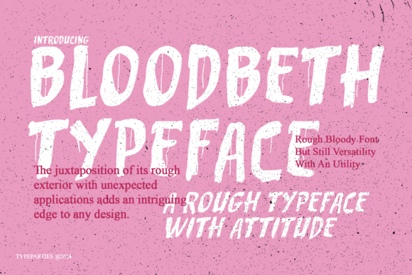 Bloodbeth Font for Editorial Design