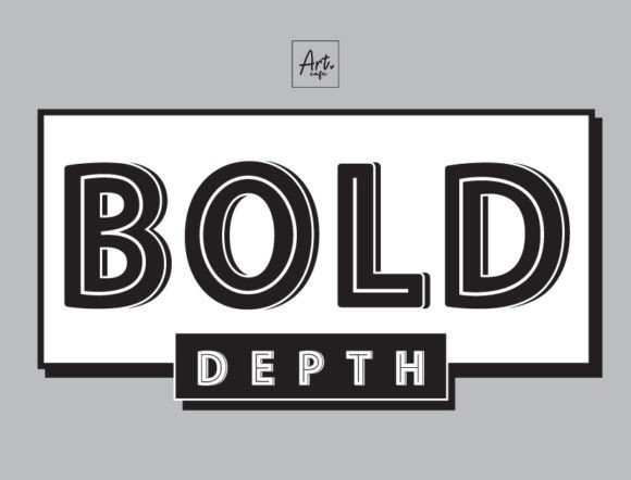 Bold Depth Font for Business Impact