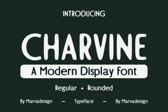 Charvine Font for Web Design
