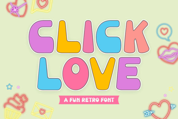Click Love Font for Bold Branding