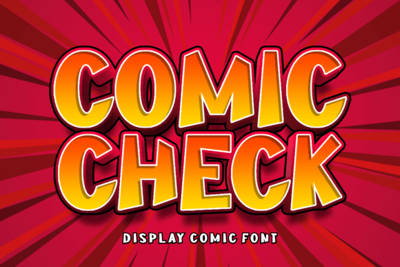 Comic Check Font for Bold Campaigns