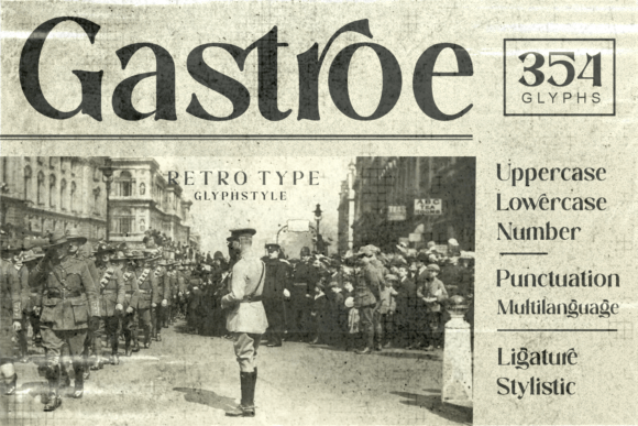 Gastroe Font for Creative Projects
