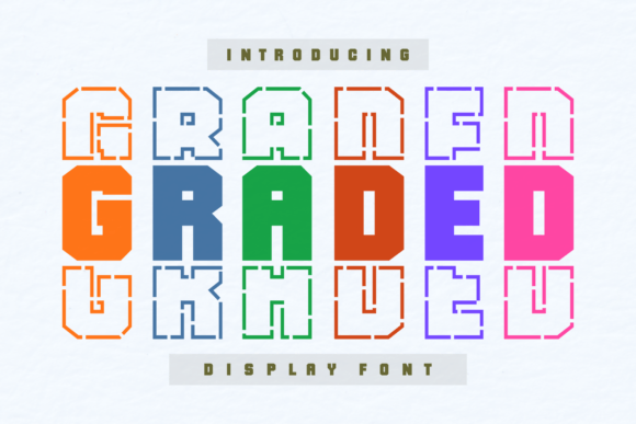 Graded: A Bold Display Font for Impactful Campaigns