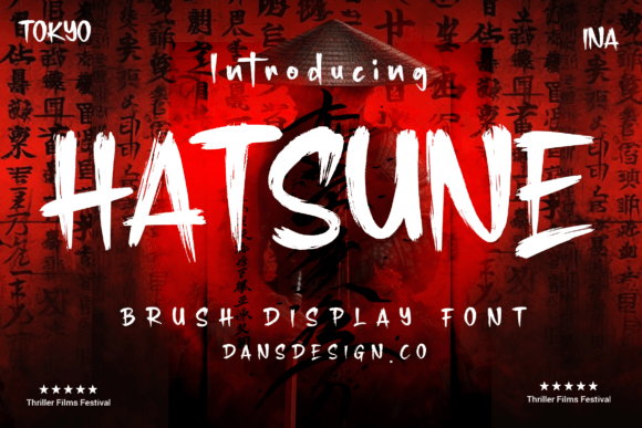 Hatsune Font: Japanese Brush Style for Creative Makers