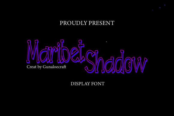 Maribet Shadow Font for Creative Projects