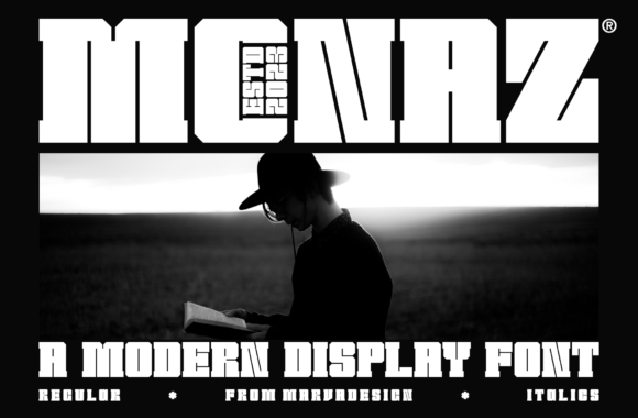 Monaz Font: Bold Display Type for Digital Marketing