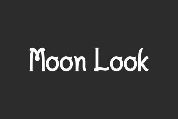 Moon Look Font: A Playful Typographic Escape