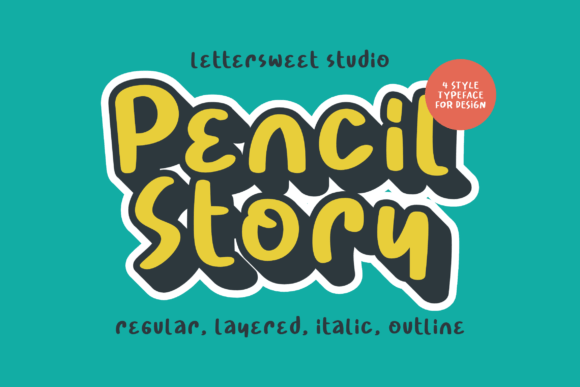 Pencil Story Font for Creative Projects