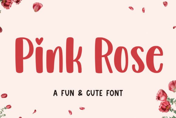 Pink Rose Font for Business Branding