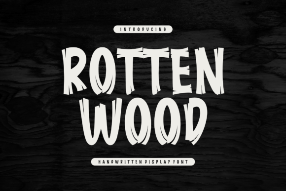 Rotten Wood Font for Rustic Creations