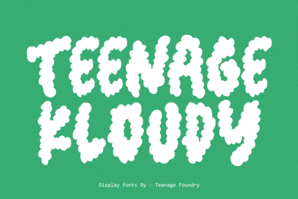 Teenage Kloudy Font for Web Design