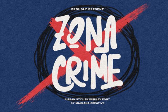Zona Crime Font for Creative Makers